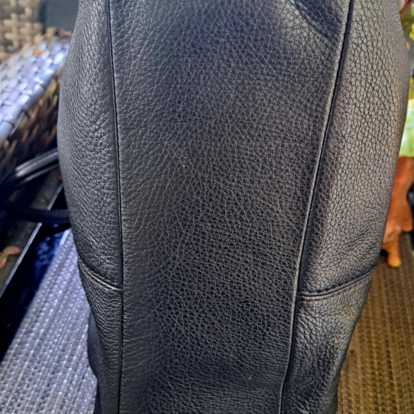 COACH LEXY Black Pebble Leather Shoulder Bag with Gourgous Gold Hardware NEW - Picture 12 of 17